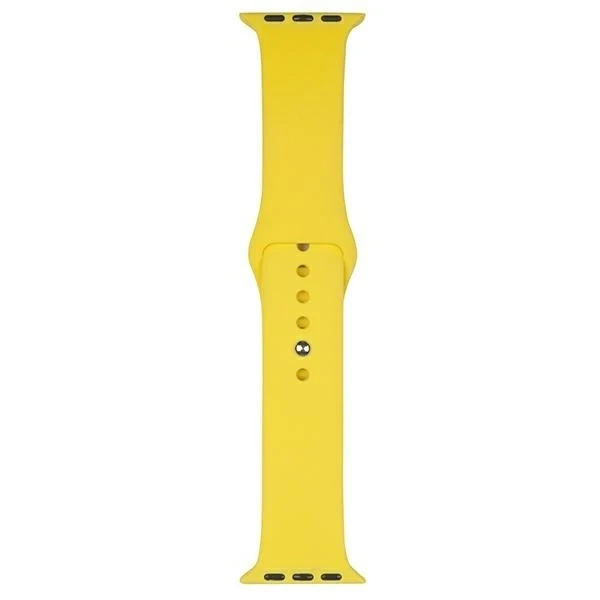 Silikonový řemínek na chytré hodinky Beline pro Apple Watch 42/44/45/49 mm žlutý/žlutý