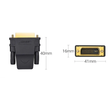 UGREEN HDMI adaptér (samica) – DVI 24 1 (samec) FHD 60 Hz čierny (20124)