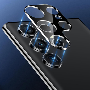 Металевий чохол для Samsung Galaxy S24 Ultra, захист для острівця камери, Alogy Metal Lens, чорний