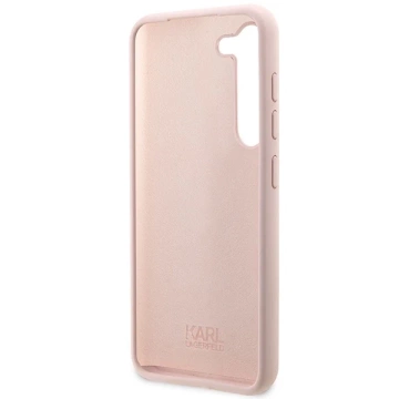 Pevné puzdro Karl Lagerfeld KLHCS23MSNCHBCP pre Samsung Galaxy S23 Plus S916 zo silikónovej chupette