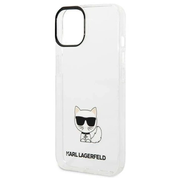 Protective phone case Karl Lagerfeld KLHCP14MCTTR for Apple iPhone 14 Plus 6.7" hardcase transparent/transparent Choupette Body