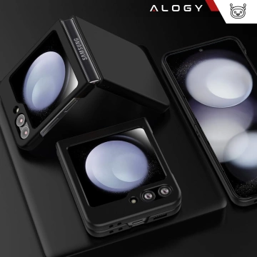 Puzdro pre Samsung Galaxy Z Flip 6 Alogy Thin Case ochranný kryt na telefón matný čierny