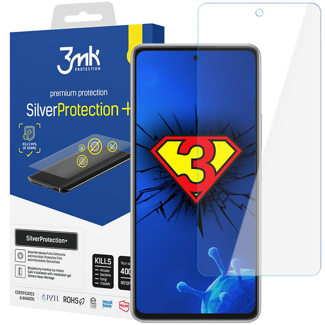 Antivírusová fólia Silver Protection 3mk 7H na celú obrazovku pre Samsung Galaxy A53 5G