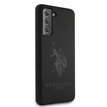 Silikonové pouzdro na telefon US Polo On Tone pro Samsung Galaxy S21 černo/černé