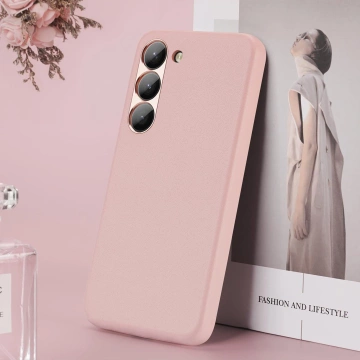 Pouzdro Dux Ducis Grit pro Samsung Galaxy S23 elegantní pouzdro z umělé kůže MagSafe růžové