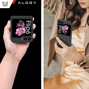 Pouzdro pro Samsung Galaxy Z Flip 6 Alogy Thin Case ochranný kryt na telefon matný černý