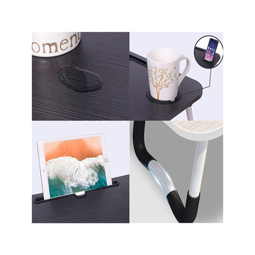 Prenosný skladací stolík na notebook Stolík na notebook pre Bed Breakfast Stojan na notebook MacBook Black