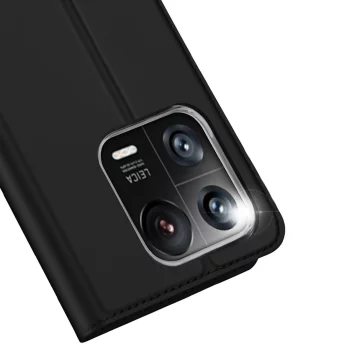 Dux Ducis Skin Pro Hülle Xiaomi 13 Pro Cover mit Flip-Card-Wallet-Ständer schwarz