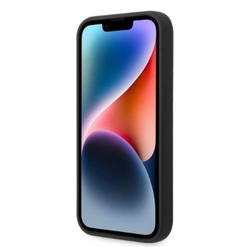 Karl Lagerfeld KLHMP14LSSKCK pevný obal na iPhone 14 Pro 6,1" čierny/čierny tekutý silikón Karl