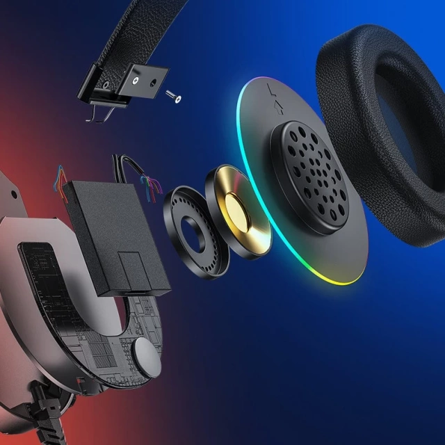 Навушники WK Design M9 Gaming Over-Ear Headphones USB Gaming Grey (M9)