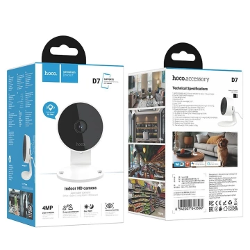 Камера HOCO D7 Full HD Wi-Fi, ІЧ-підсвічування, детектор руху, для приміщень