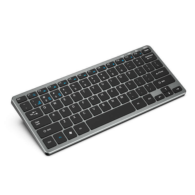Inphic V780B Kabellose Bluetooth-Tastatur (Grau)