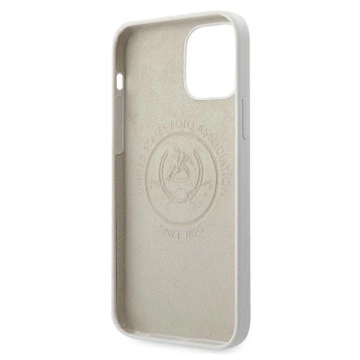 US Polo silikonová kolekce iPhone 12/12 Pro 6,1" pouzdro na telefon bílá/bílá