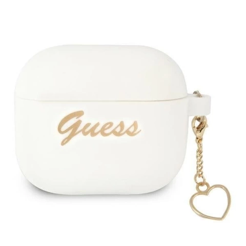 Guess GUA3LSCHSH kryt AirPods 3 biely/biely Silicone Charm Collection