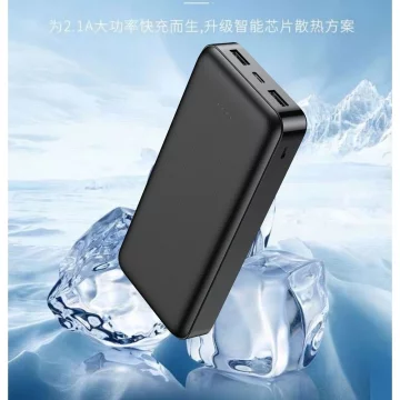 Powerbank Зовнішній акумулятор VEGER A20 - 20 000mAh чорний (W2015)