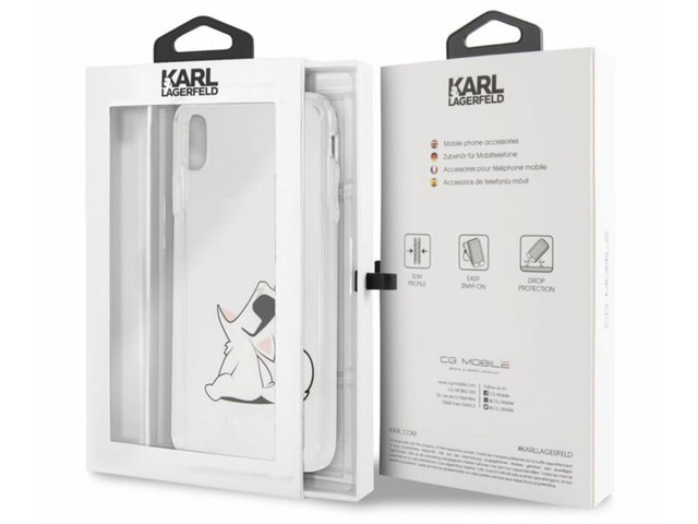 Etui Karl Lagerfeld Choupette do Apple iPhone XS Max Clear