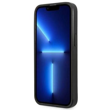Pevné puzdro Etui Guess GUHCP13MPSATLG na iPhone 13 6,1" SaffianoTriangle Logo