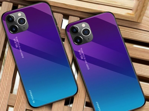 Pouzdro Alogy Aurora Armor pro Apple iPhone 11 Pro Max fialovo-modré 03