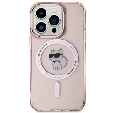 Karl Lagerfeld KLHMP15XHFCCNOP Case for iPhone 15 Pro Max 6.7" Red/Pink Hardcase IML Choupette MagSafe