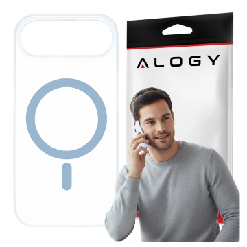Pouzdro Apple iPhone 17 Air – matný kryt MagSafe s ochranou čočky, tenký a odolný proti poškrábání, perfektně padne – Alogy Skinny MatteCase™ nebesky modrá