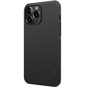 Stojan na pevný kryt Nillkin Super Frosted Shield pro iPhone 13 Pro Max černý
