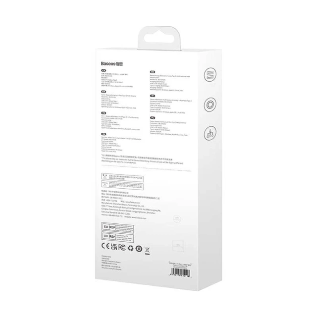 4in1 Adapter Baseus Hub USB-C to 4xUSB 3.0 (dark gray)