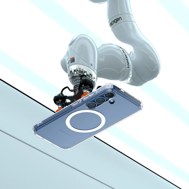 Puzdro Spigen Ultra Hybrid MagFit pre Samsung Galaxy S25, priehľadné