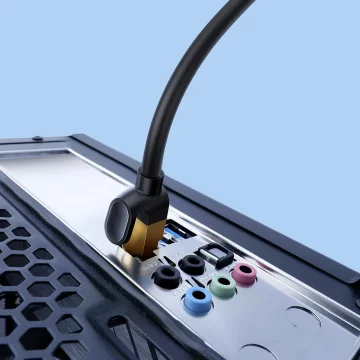 Baseus Speed ​​​​Seven sieťový kábel RJ45 10Gbps 5m čierny (WKJS010501)