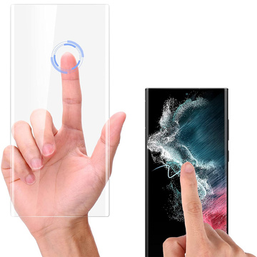 Упаковка з 2 комплектів Full Glastify UV Tempered Glass для Samsung Galaxy S22 Ultra