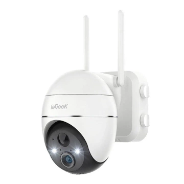 ieGeek Drahtlose 3MP WiFi-Außenkamera ZS-GX1S Weiß