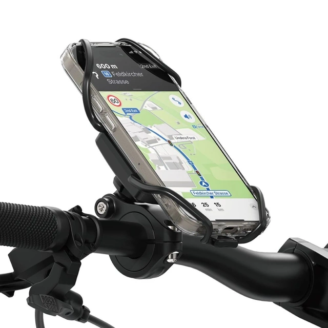 Велотримач Ringke Quick and Go Bike Mount для телефону, керма, велосипеда, мотоцикла, скутера, Чорний