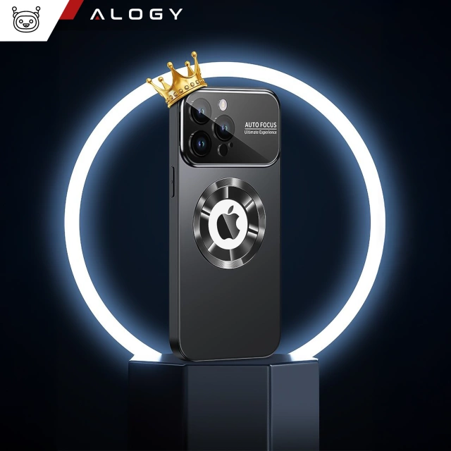 Apple iPhone 16 Pro Hülle Alogy MagSafe LuxeShield™ Hülle mit Linsenschutz für MagSafe Graphitschwarz