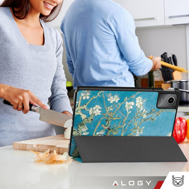 Puzdro na tablet Lenovo Tab M11 10,95" TB330FU / TB330XU / TB331FC Kryt na tablet Puzdro Alogy Obal knihy Blossoming Almond Tree (van Gogh) Sklenené dotykové pero
