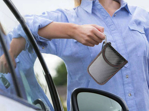 Antykradzieżowe etui x2 na klucze Alogy pokrowiec blokujący sygnał 14x9.5cm