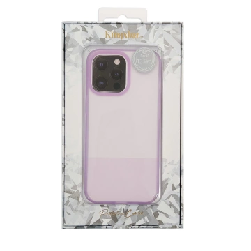 Kingxbar Plain Series case cover for iPhone 13 silicone case purple