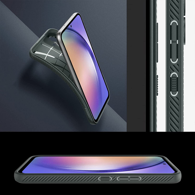 Pouzdro na telefon Spigen Liquid Air pro Samsung Galaxy A54 5G Abyss Green Glass