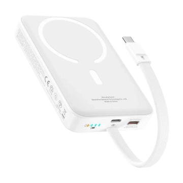 Baseus Mini 10000mAh 30W Magnetic Powerbank, білий – Bayern Edition