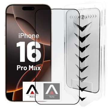 Gehärtetes Glas für Apple iPhone 16 Displayschutzfolie 9H Alogy Heavy Pro™️