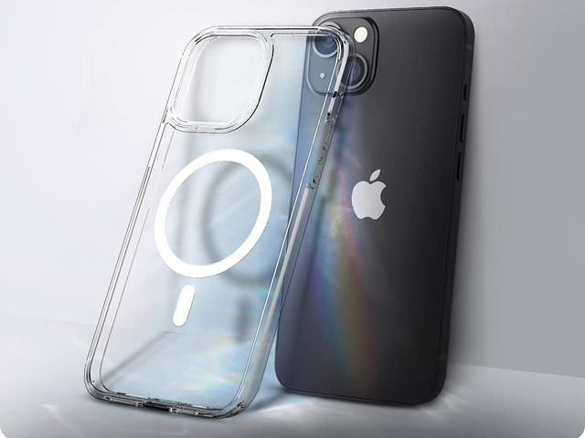 Puzdro Spigen Ultra Hybrid Mag pre Apple iPhone 13 White