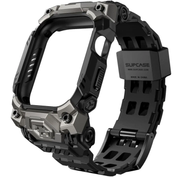 Чохол для Apple Watch 10 (46 мм) чорного кольору SUPCASE Unicorn Beetle Ore з ремінцем