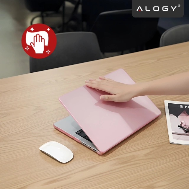 Schutzhülle für Apple MacBook Pro 16 2021–2025 (M1/M2/M3/M4) – Flexible, matte Schutzhülle, leicht und widerstandsfähig – Alogy AirGuard™ Pink