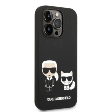 Karl Lagerfeld KLHMP14LSSKCK iPhone 14 Pro 6,1" hardcase czarny/black Liquid Silicone Karl