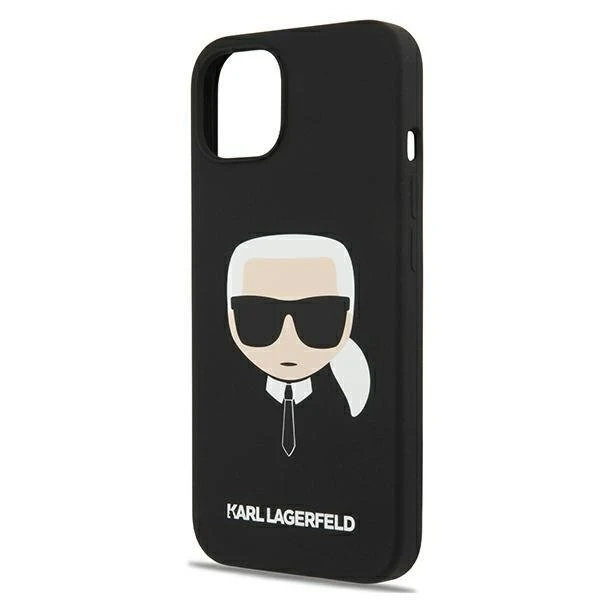 Karl Lagerfeld KLHCP13SSLKHBK iPhone 13 mini 5,4" czarny/чорний твердий чохол Силікон Карлова голова
