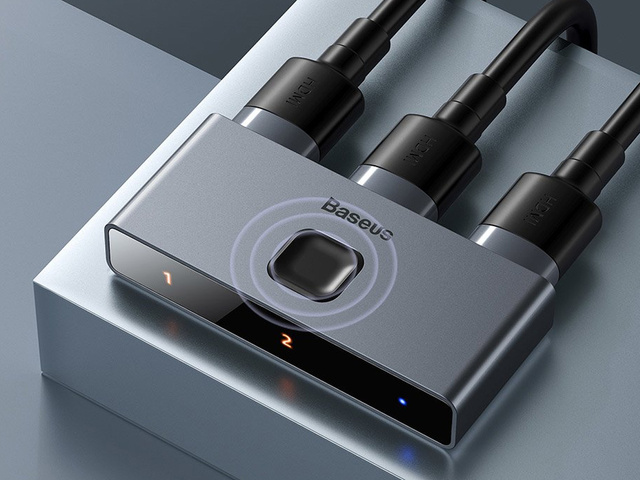 Baseus Switcher Full HDMI 4K 30Hz 2x1 / 1x2 obousměrný rozbočovač