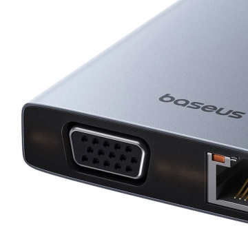 Hub 13in1 Baseus PortalJoy USB-C HDMI DP VGA C USB PD RJ45 Gray