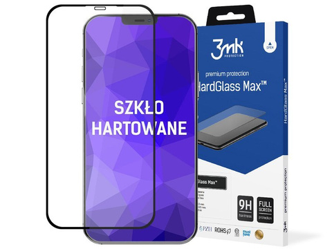 Скло 3mk HardGlass Max для Apple iPhone 12 Pro Max Black
