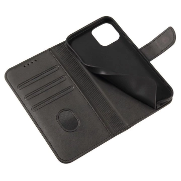 Magnet Case elegant case with a flip cover and stand function for Samsung Galaxy M53 5G black
