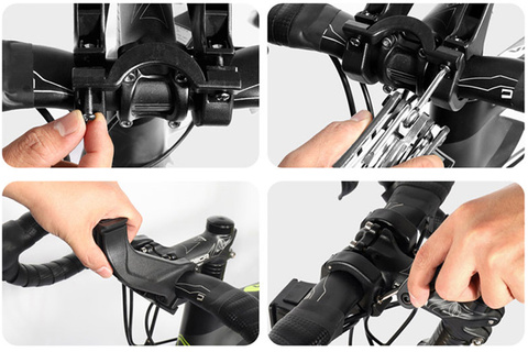 Case bag bicycle pannier bicycle holder Wildman Bag GS6 4l 7 inches Black