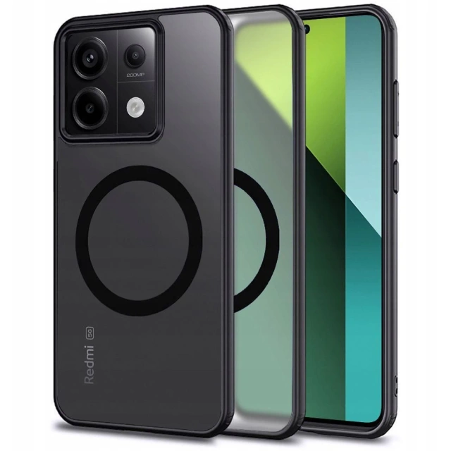 Maximum Magnet Case for Xiaomi Redmi Note 13 Pro 5G / Poco X6 5G Matte Black