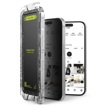 Ringke Easy Slide 2-Pack Privacy Glass for iPhone 16 Pro Max Privacy